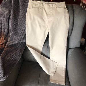 NWT Gap Slim City Crop Tan Khaki Chinos